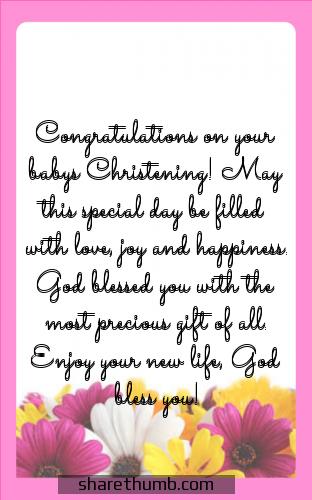 thank you message to godparents baptism